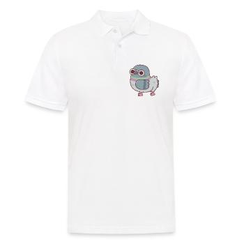 Niedlicher Dicker Taubenpo - Männer Poloshirt - Weiß - Vorne - Kai (181cm)