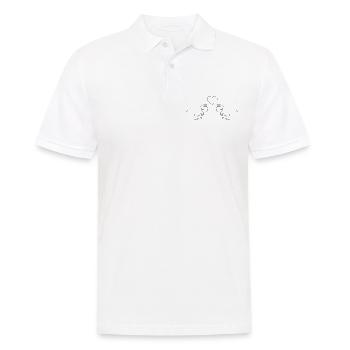 Dinosaurier T-Rex Paar Liebe - Männer Poloshirt - Weiß - Vorne - Kai (181cm)