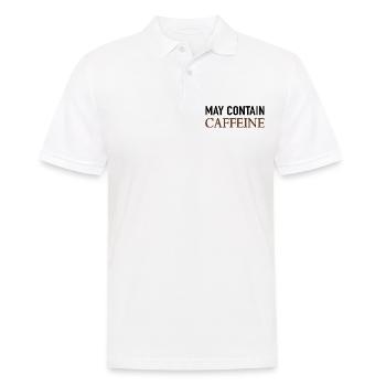 Peut contenir de la caféine Café Dire - Polo Homme - blanc - Devant - Kai (181cm)