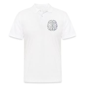 cerveau - Polo Homme - blanc - Devant - Kai (181cm)