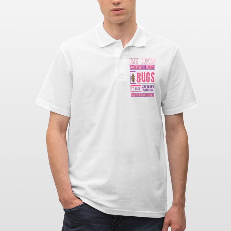 Developer My Code Hat Keine Bugs Funny Coding Männer Poloshirt