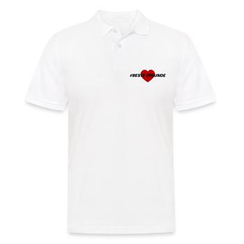 Freundschaft Beste Freunde Herz Liebe - Männer Poloshirt - Weiß - Vorne - Kai (181cm)