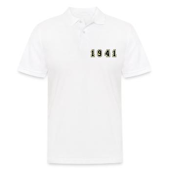 1941 Year Number - Men's Polo Shirt - white - Front - Kai (181cm)