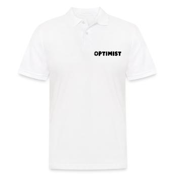 Optimist - Männer Poloshirt - Weiß - Vorne - Kai (181cm)