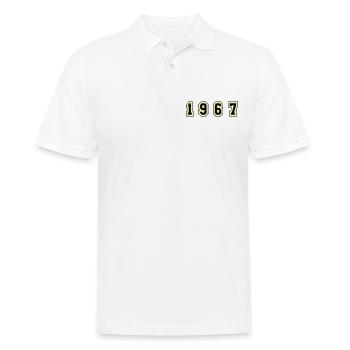 1967 Year Number - Men's Polo Shirt - white - Front - Kai (181cm)