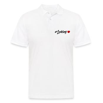 Liebling Herz - Männer Poloshirt - Weiß - Vorne - Kai (181cm)