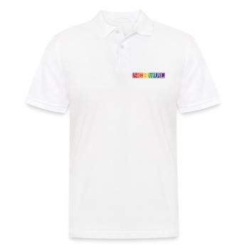 schwul - Männer Poloshirt - Weiß - Vorne - Kai (181cm)