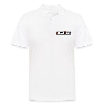 Malle 2024 - Männer Poloshirt - Weiß - Vorne - Kai (181cm)