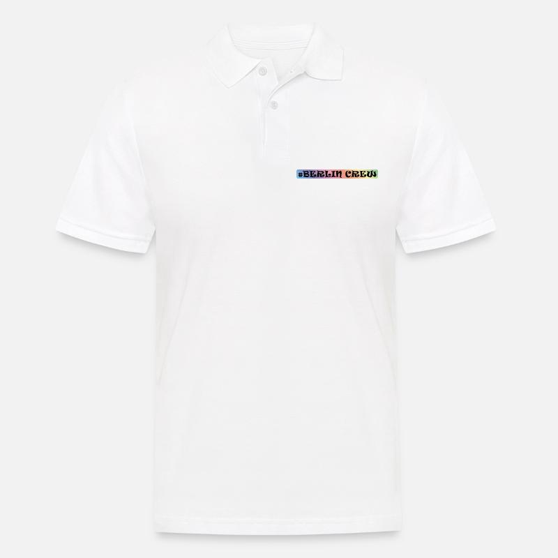 Berlin Crew - Männer Poloshirt - Weiß