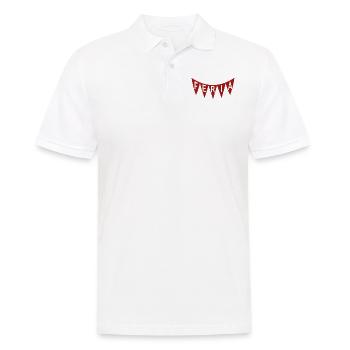 FERIA Banderole rouge - Polo Homme - blanc - Devant - Kai (181cm)