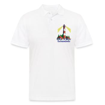 Leuchtturm - Ostseebad Swinemünde - Männer Poloshirt - Weiß - Vorne - Kai (181cm)