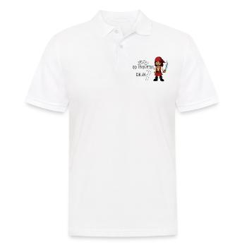 Geburtstagsshirt Pirat - 7 Geburtstag Mädchen - Männer Poloshirt - Weiß - Vorne - Kai (181cm)