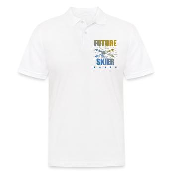 zukunft ski sport - Männer Poloshirt - Weiß - Vorne - Kai (181cm)