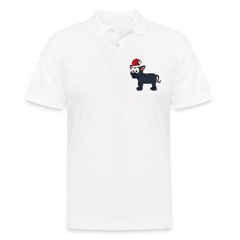 Panther Comic Christmas - Polo Homme - blanc - Devant - Kai (181cm)
