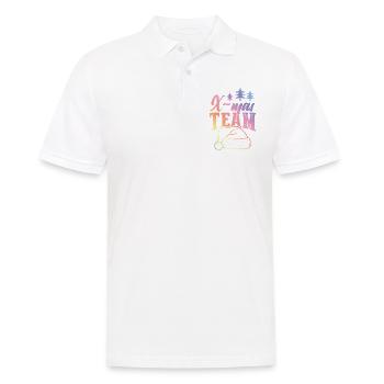 X-Mas Team Weihnachten - Männer Poloshirt - Weiß - Vorne - Kai (181cm)