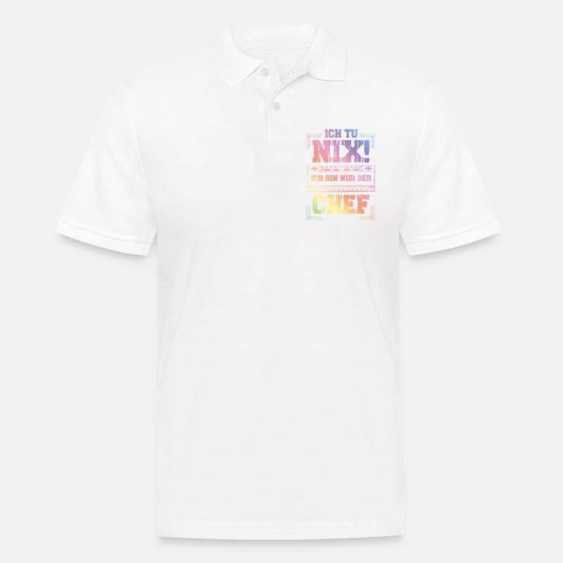 Weltbester Chef - Männer Poloshirt - Weiß