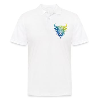 Bull Mandala Boho - Polo Homme - blanc - Devant - Kai (181cm)