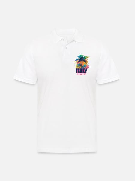 Italy Party Crew Holidays - Men's Polo Shirt - white