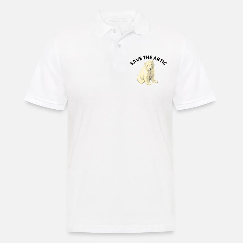 Die Rettung der Arktis - Männer Poloshirt - Weiß