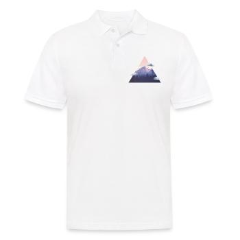 Mountain with clouds - Men's Polo Shirt - white - Front - Kai (181cm)
