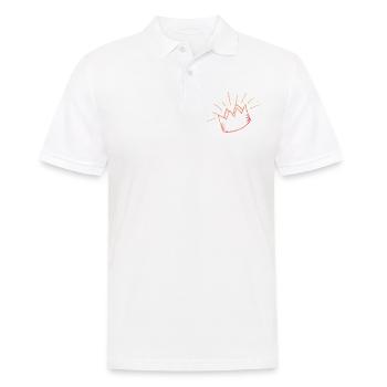 Krone - Männer Poloshirt - Weiß - Vorne - Kai (181cm)