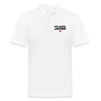 Nit lafere. Liefere! Lustige Schweizer Sprüche CH - Männer Poloshirt - Weiß - Vorne - Kai (181cm)
