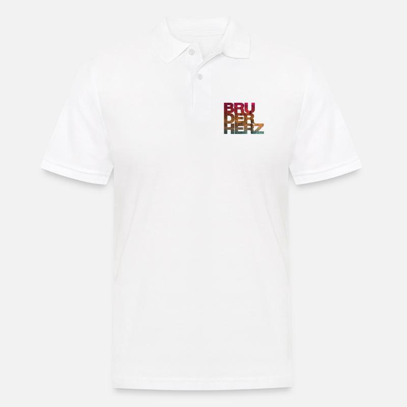 Bruderherz Bester Bruder der Welt Geschenkidee - Männer Poloshirt - Weiß