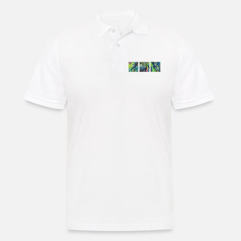 Pferd - Männer Poloshirt - Weiß