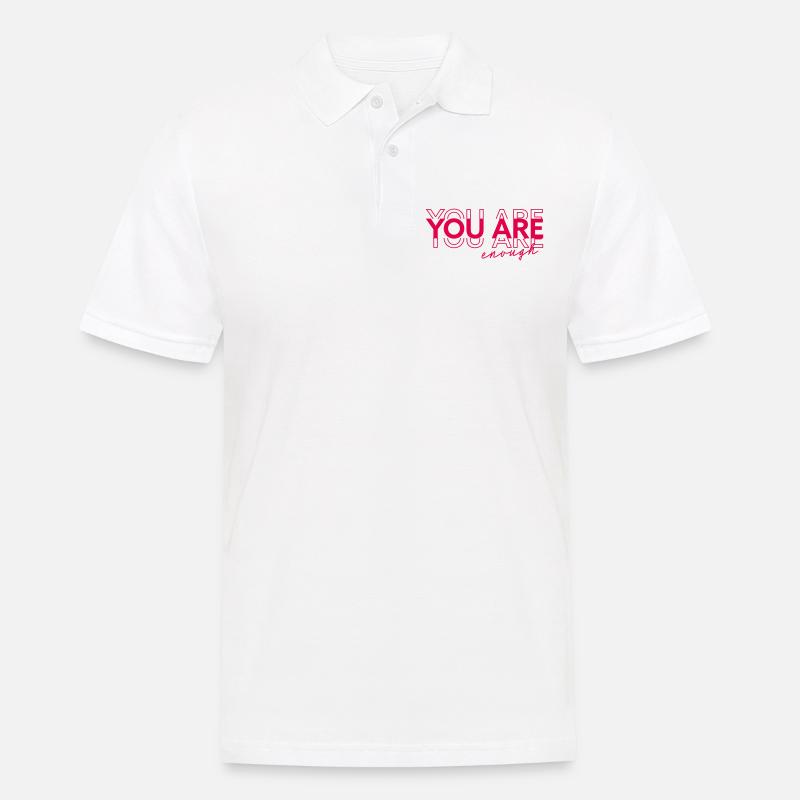 Eres suficiente - Polo hombre - blanco