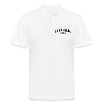 la familia - Männer Poloshirt - Weiß - Vorne - Kai (181cm)