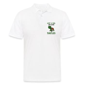 Turtle Turtle Gift Idea Turtles Sea - Men's Polo Shirt - white - Front - Kai (181cm)