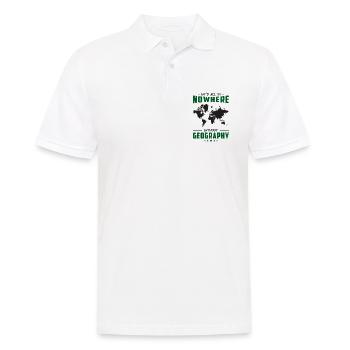 Geografie Lehrer Geocaching Geography GPS Geschenk - Männer Poloshirt - Weiß - Vorne - Kai (181cm)