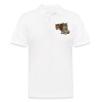 Léopard et lynx - Polo Homme - blanc - Devant - Kai (181cm)