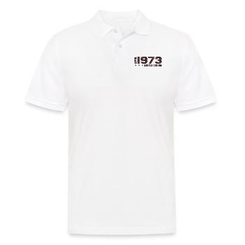50. Geburtstag April 1973 Limited Edition Geschenk - Männer Poloshirt - Weiß - Vorne - Kai (181cm)