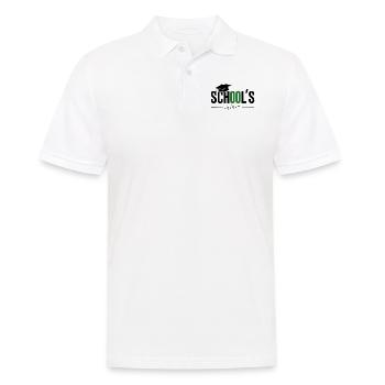 Schulabschluss Abschlussfeier School`s Out Forever - Männer Poloshirt - Weiß - Vorne - Kai (181cm)