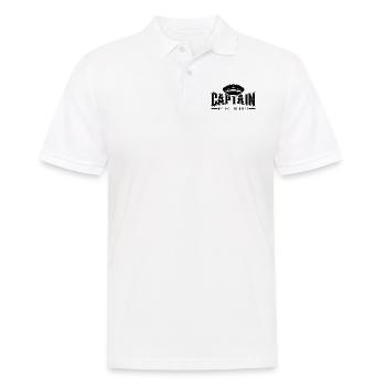 Captain Captain - My Boat My Rules Quote - Men's Polo Shirt - white - Front - Kai (181cm)