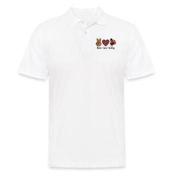 Thanksgiving Paix Amour Turquie - Polo Homme - blanc - Devant - Kai (181cm)