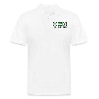 Eat Sleep Chess Chess Quote - Men's Polo Shirt - white - Front - Kai (181cm)