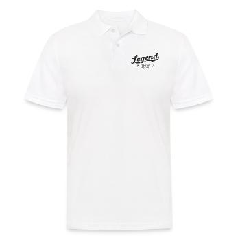 Legend Limited Edition Since 1985 - Männer Poloshirt - Weiß - Vorne - Kai (181cm)