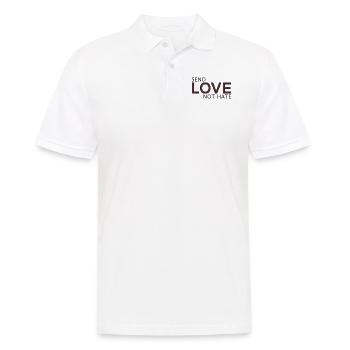 Send Love Not Hate Statement - Men's Polo Shirt - white - Front - Kai (181cm)