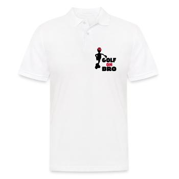 golf - Men's Polo Shirt - white - Front - Kai (181cm)