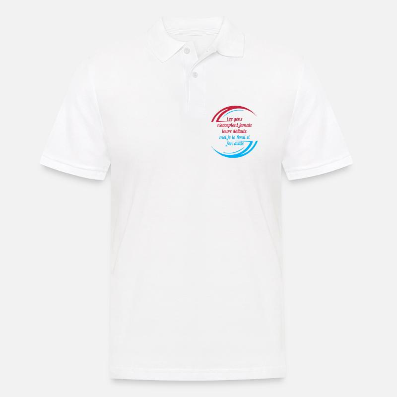 Die Fehler der Menschen - Männer Poloshirt - Weiß
