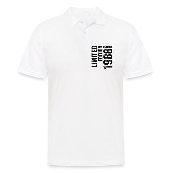 1988  - Männer Poloshirt - Weiß - Vorne - Kai (181cm)