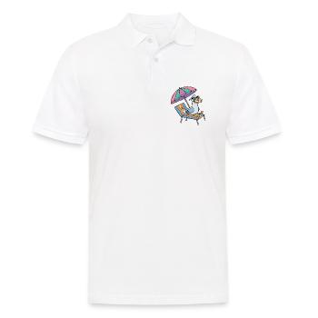 Seagull part en vacances - Polo Homme - blanc - Devant - Kai (181cm)
