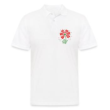 Schule 2026 - Männer Poloshirt - Weiß - Vorne - Kai (181cm)