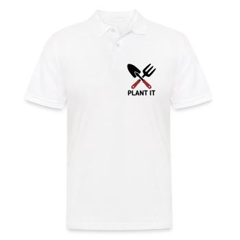 Logo Plant It d’outil de jardin - Polo Homme - blanc - Devant - Kai (181cm)