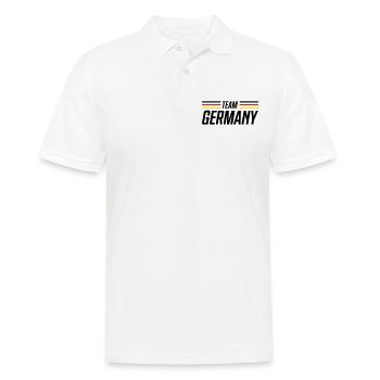 germany flagge deutschland team - Männer Poloshirt - Weiß - Vorne - Kai (181cm)