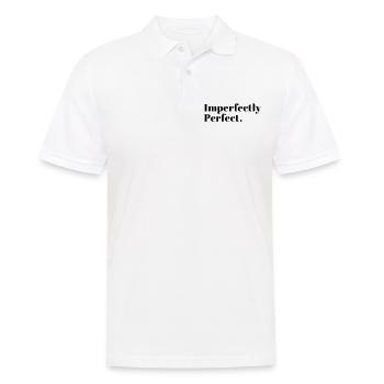 Imperfectly Perfect - Männer Poloshirt - Weiß - Vorne - Kai (181cm)