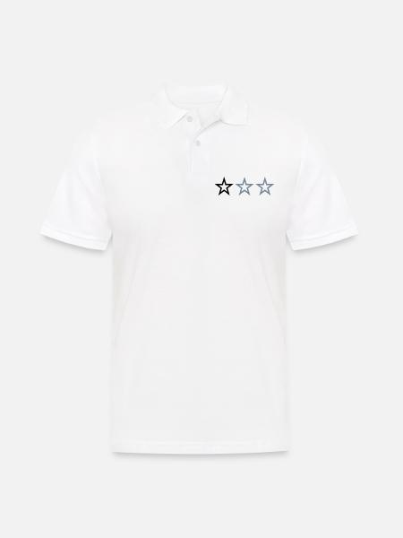 3 STARS - Men's Polo Shirt - white