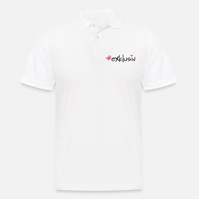 #exklusiv - Männer Poloshirt - Weiß